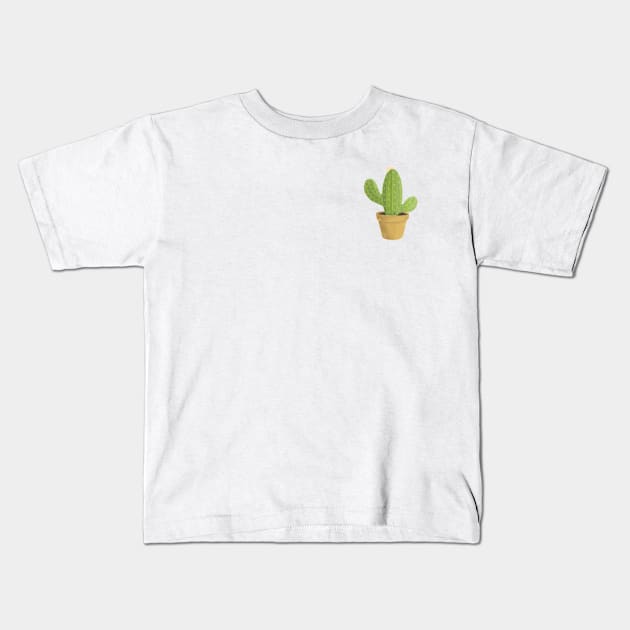 Dainty Cactus Kids T-Shirt by studiomo